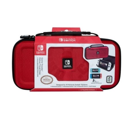 BigBen Deluxe Cestovné Púzdro pre Nintendo Switch - červena