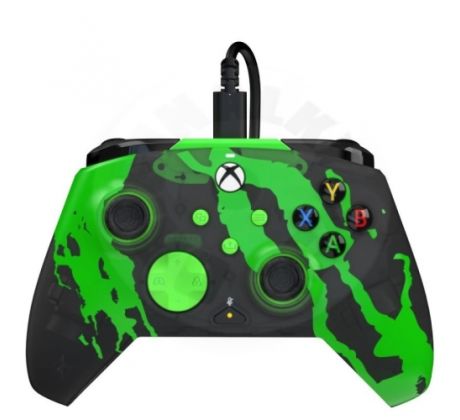 PDP Rematch Ctrl gamepad pre Xbox Series X, Jolt Green Glow, čierny