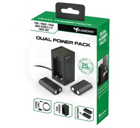 Subsononic Dual Power Pack Charging Kit for Xbox Series X/S (XSX)