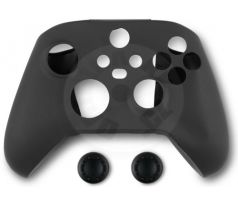 Spartan Gear Controller Silicon Skin Cover and Thumb Grips - Black (XONE/XSX)