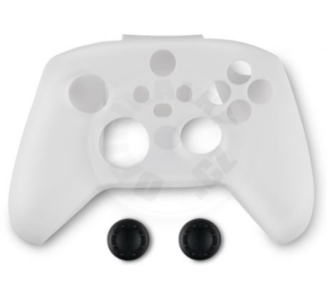 Spartan Gear Controller Silicon Skin Cover and Thumb Grips - White (XONE/XSX)