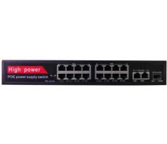 Securia Pro PoE Switch 16 port +2 port 1000 Mbit High power - N3162P