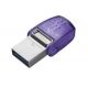 USB kľúč Kingston DataTraveler microDuo 3C 256GB USB 3.0/3.1 flashdisk, USB + USB typ