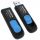 USB kľúč ADATA DashDrive™ Series UV128 128GB USB 3.0 flashdisk, výsuvný, čierny+modra