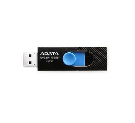 USB kľúč ADATA DashDrive™ Series UV320 128GB USB 3.1 flashdisk, výsuvný, čierny+modra