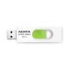 USB kľúč ADATA DashDrive™ Series UV320 128GB USB 3.1 flashdisk, výsuvný, biely+zelená