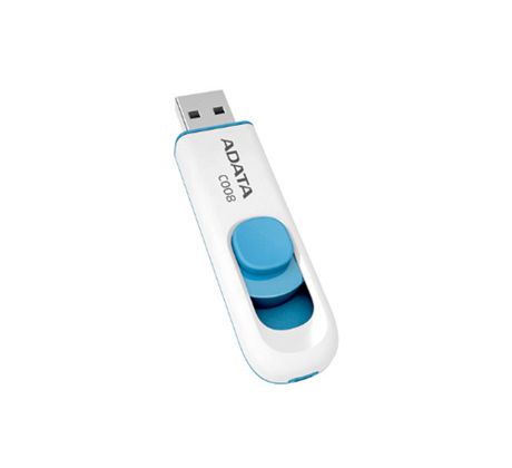 USB kľúč ADATA Classic Series C008 32GB USB 2.0 výsuvný konektor, bielo-modrý