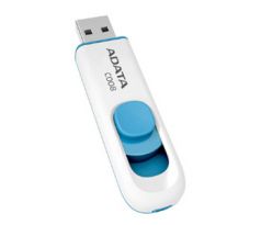 USB kľúč ADATA Classic Series C008 16GB USB 2.0 výsuvný konektor, bielo-modrý