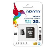 Pamäťová karta ADATA Premier micro SDHC karta 32GB UHS-I U1 Class 10 + adaptér