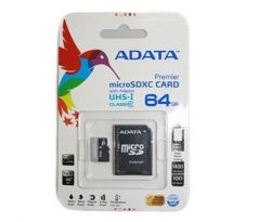 Pamäťová karta ADATA Premier micro SDXC karta 64GB UHS-I Class 10 + adaptér