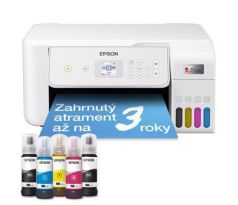 MFP "ecoTANK" ITS farebné atramentové EPSON L3286 (biela), A4, USB, WiFi, iPrint, LCD