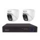 Securia Pro IP 2 kamerový systém 4 MPx, NVR2CHV4S-W DOME smart, biely