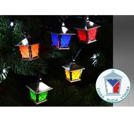 LED lucerničky – STRIEBORNÉ – FAREBNÉ
