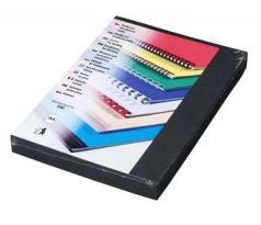 Kartonové dosky Delta A4, 230g, čierna*100ks*hrebeňová väzba