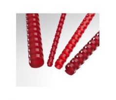 Plastový hrebeň 12,5 mm, červený*100ks