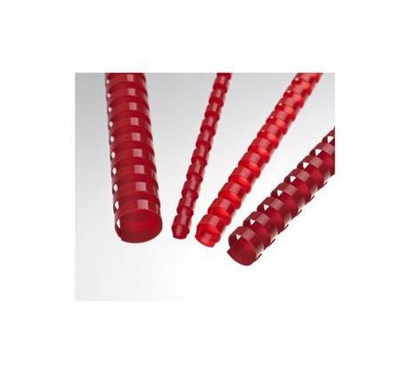 Plastový hrebeň 12,5 mm, červený*100ks