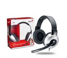 Slúchadlá s mikrofónom Genius HS-05A, zvinovací kábel