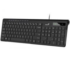 Klávesnica Genius Slimstar 230 II káblová, USB, čierna, CZ+SK layout
