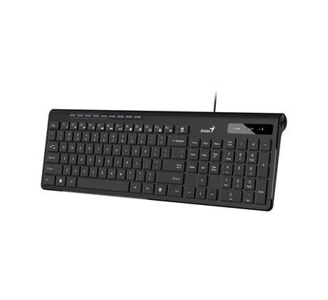 Klávesnica Genius Slimstar 230 II káblová, USB, čierna, CZ+SK layout