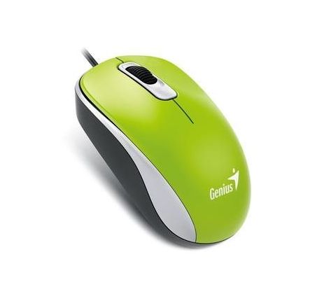 Myš Genius DX-110 1000 DPI, káblová USB, zelená