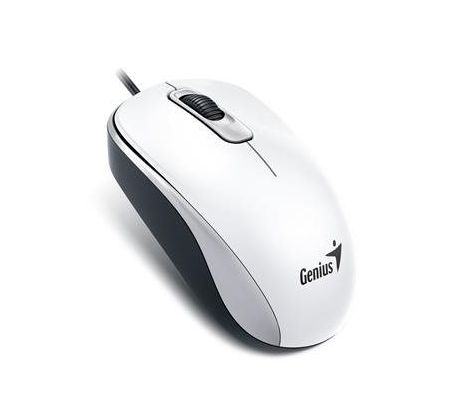Myš Genius DX-110 1000 DPI, káblová USB, biela
