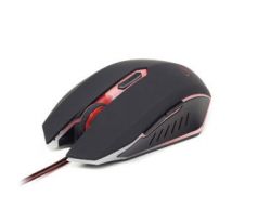 Myš GEMBIRD optická herná, čierno-červená, 2400 DPI, USB 2.0