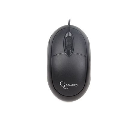 Myš GEMBIRD optická, čierna, 1000 DPI, USB
