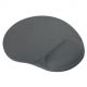 Ergonomická podložka pod myš LOGO, látková, sivá, 250 x 255 x 25 mm