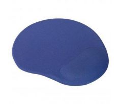 Ergonomická podložka pod myš LOGO, látková, modrá, 250 x 255 x 25 mm
