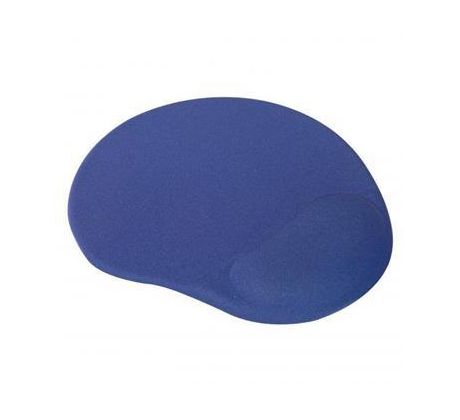 Ergonomická podložka pod myš LOGO, látková, modrá, 250 x 255 x 25 mm