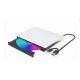 Externá DVD RW mechanika, USB 3.1 + typ C pripojenie, biela, Gembird