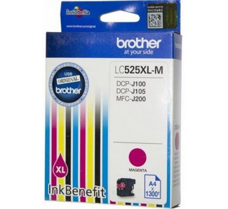 Kazeta BROTHER LC-525XL Magenta DCP-J100/J105, MFC-J200 (1300 str.)