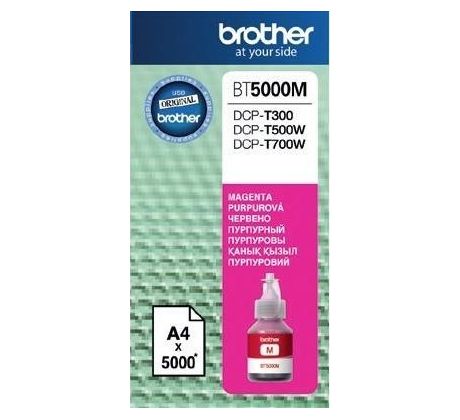 Atramentová náplň BROTHER BT-5000M Magenta DCP-T300/T500W/T700W (5000 str.)