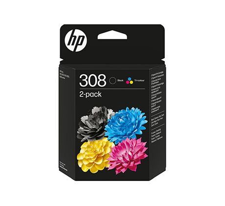KAZETA HP 6L6S6UE 2-pack No.308 čierna farebná
