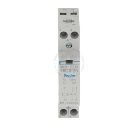 Stýkač inštalačný HS 20-20 09980402 20A/230VAC 1M 2Z