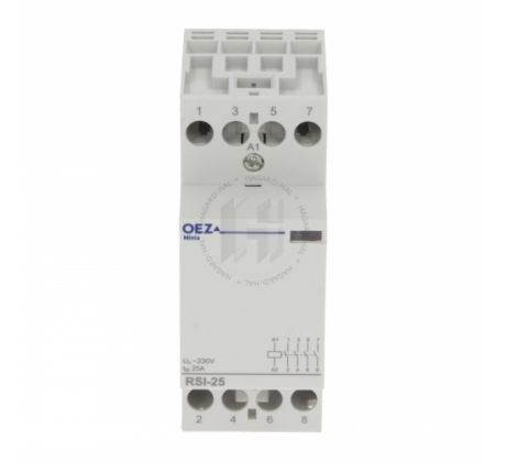 Stýkač inštalačný RSI-25-40-A230 36617 25A/230VAC 2M 4Z