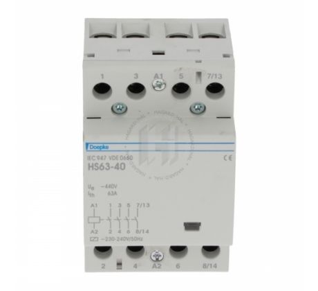 Stýkač inštalačný HS 63-40 9980418 63A/230VAC 3M 4Z