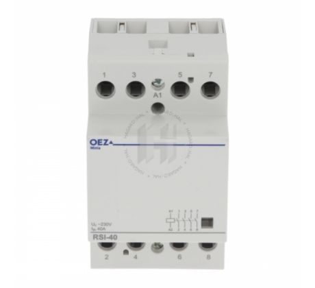 Stýkač inštalačný RSI-40-40-A230 36625 40A/230VAC 3M 4Z