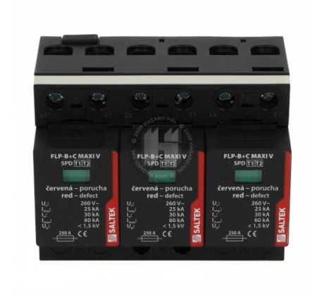 Zvodič prepätia FLP-B+C MAXI V/3 3P 25kA vymeniteľný modul