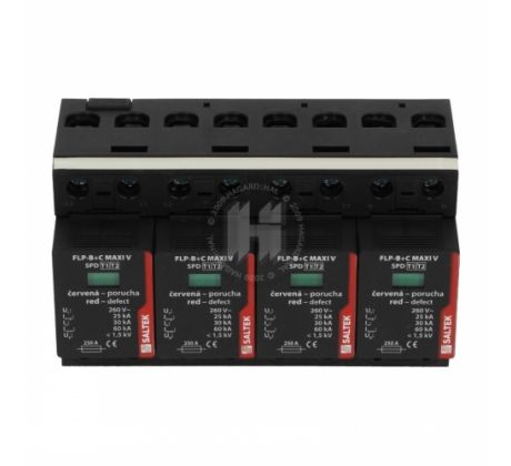 Zvodič prepätia FLP-B+C MAXI V/4 4P 25kA vymeniteľný modul