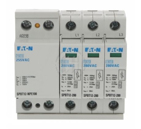 Zvodič prepätia SPBT12 158332 B+C 3P+NPE 280/12,5kA vymeniteľný modul