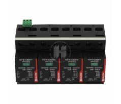 Zvodič prepätia FLP-B+C MAXI VS/4 4P 25kA vymeniteľný modul, diaľková signalizácia