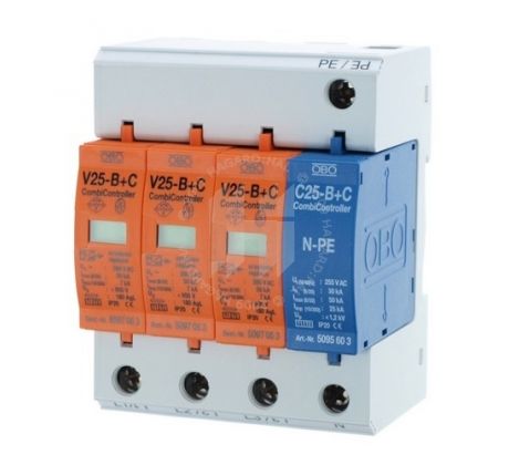 Zvodič prepätia 5094463 V25 B+C 3P+N 280/7kA vymeniteľný modul