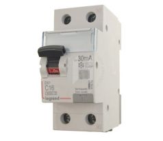 Chránič prúdový DX3 411013 16A/1N/30mA C 6kA AC kombi s ističom