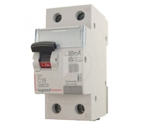 Chránič prúdový DX3 411013 16A/1N/30mA C 6kA AC kombi s ističom