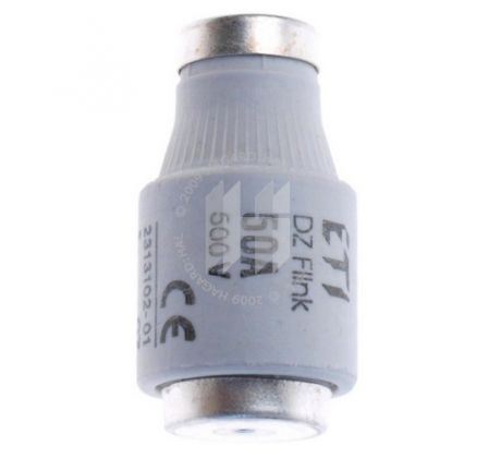 Poistka patrónová DIII DZ E33 2313102 50A 500V gF rýchla