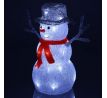 Snehuliak z akrylu s LED 33 cm