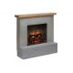 Elektrický krb Tagu Rolf Concrete Grey - Powerflame 2