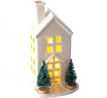 Porcelánový domček s LED 19 cm