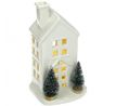 Porcelánový domček s LED 19 cm